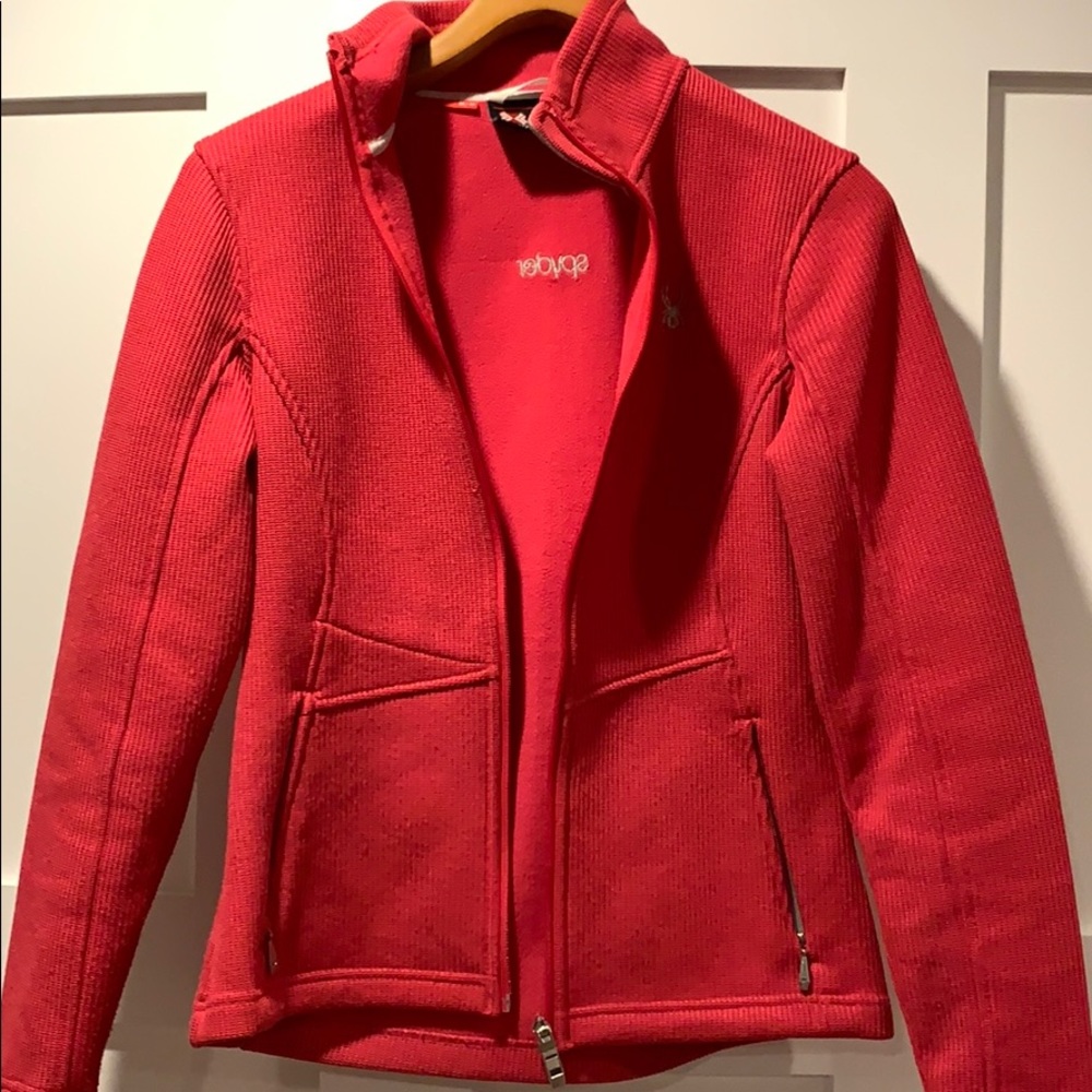 spyder knit jacket